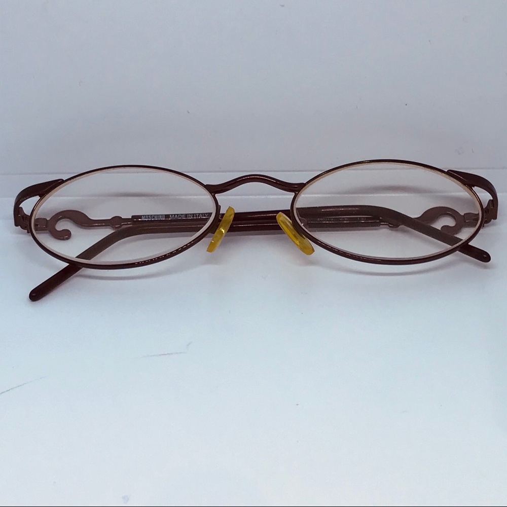 Moschino Oval Bronze Finish Full Rim Oval Frames